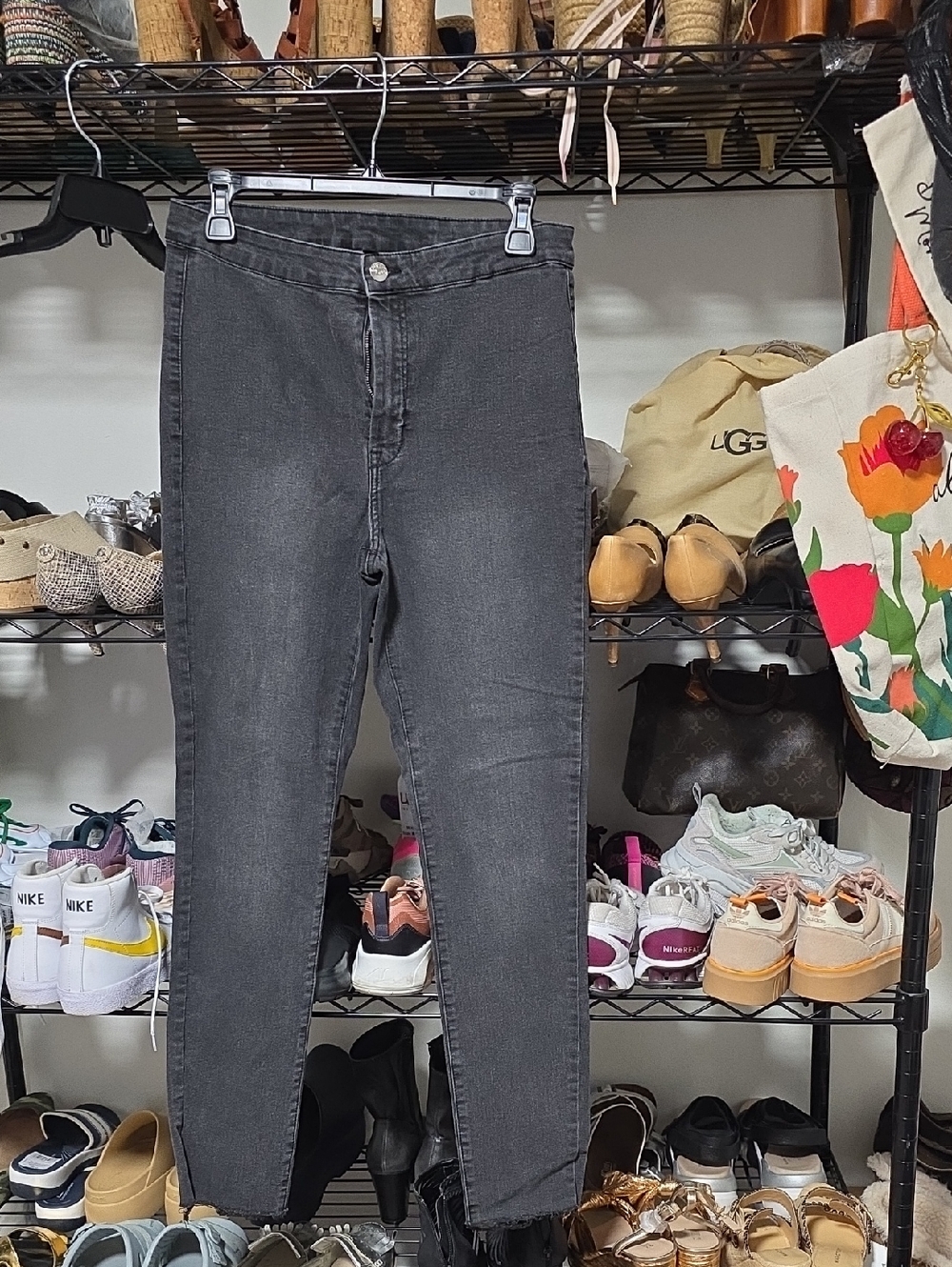 H&M Charcoal Gray High-Rise Jeggings